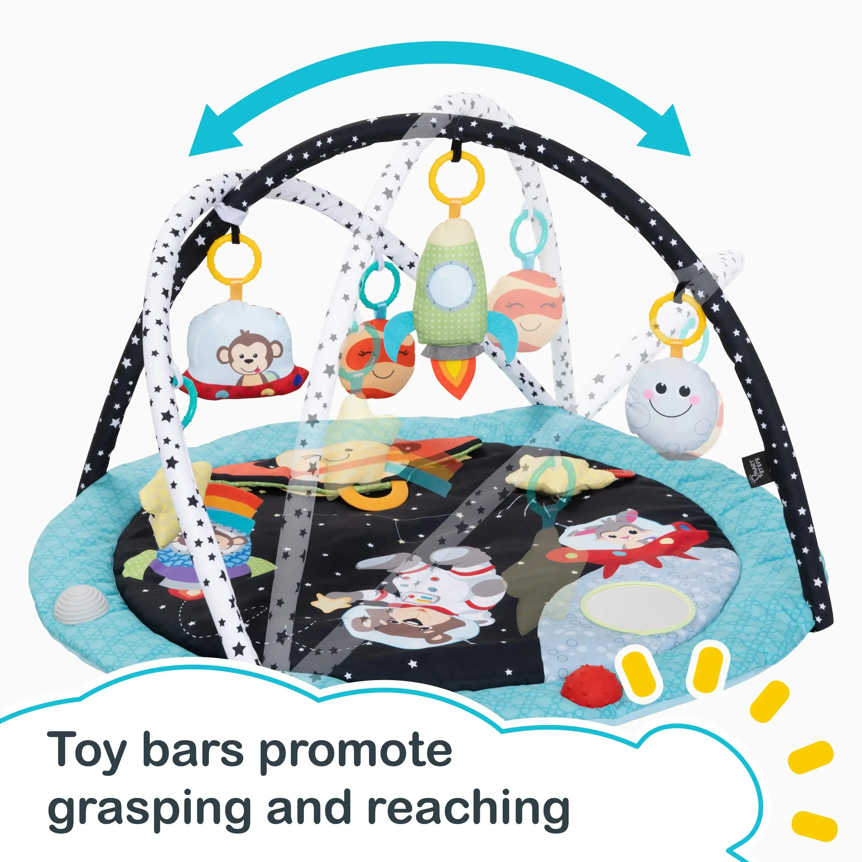 Smart Steps® Baby Sensory Activity Play Mat - Space Friends