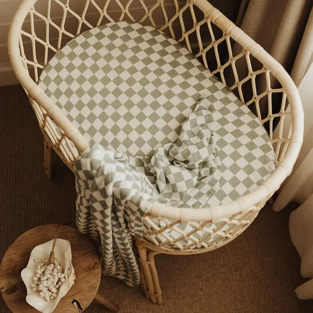 Snug as a Bub & Co. Organic Swaddle - Moss Check