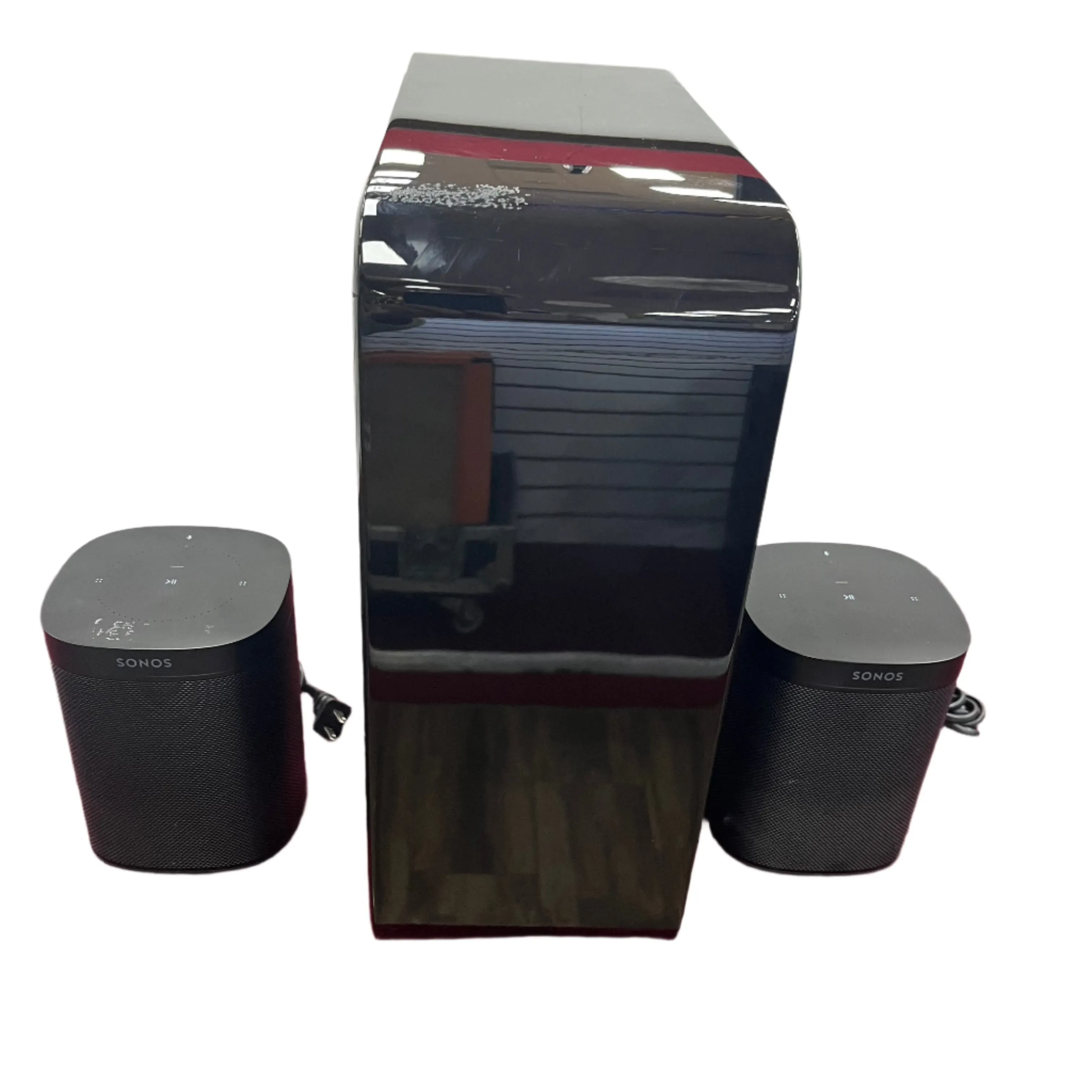 Sonos Sub Wireless Subwoofer W/ 2 Play 1 Speakers