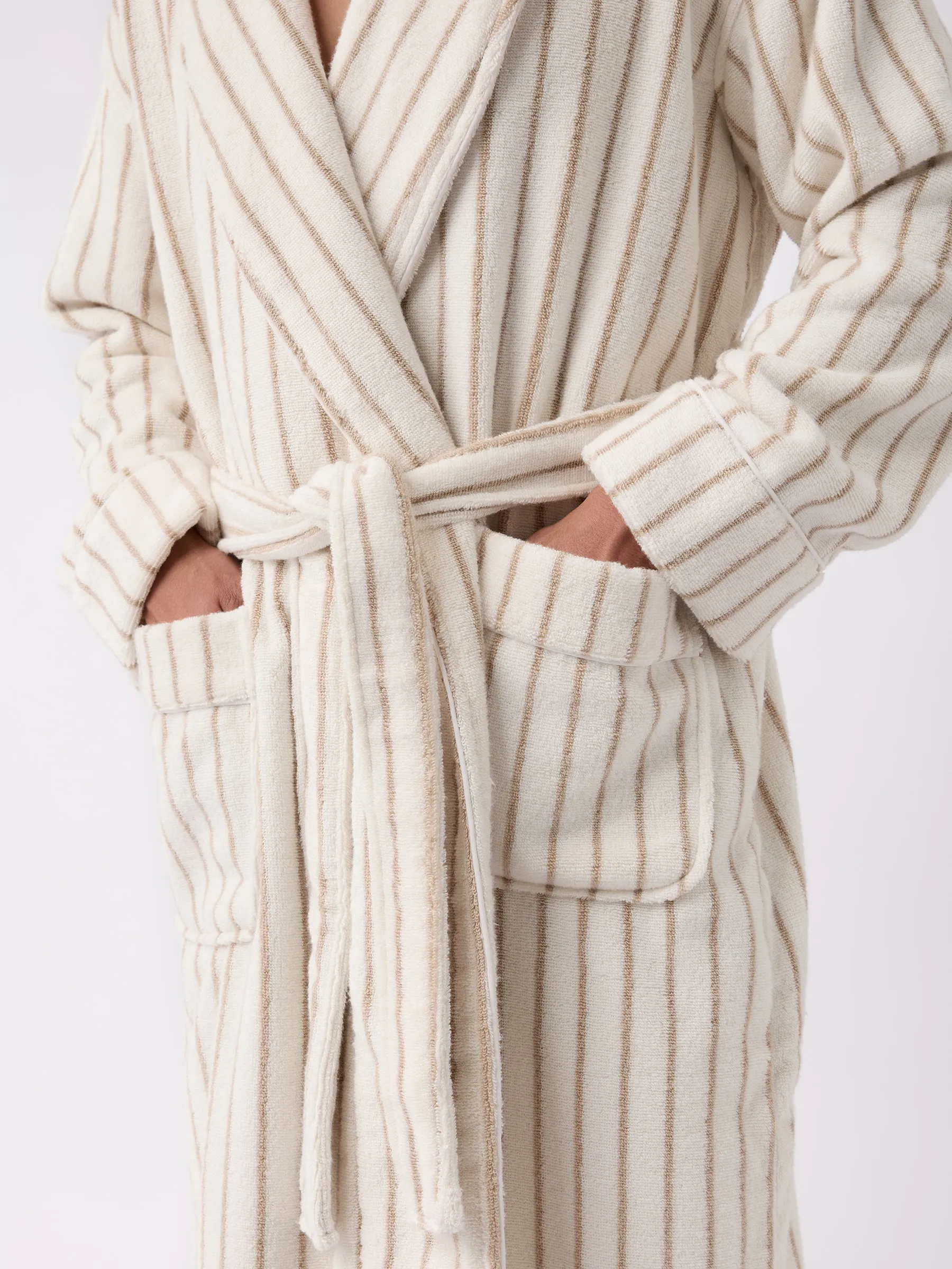 Striped Luxe Bath Robe
