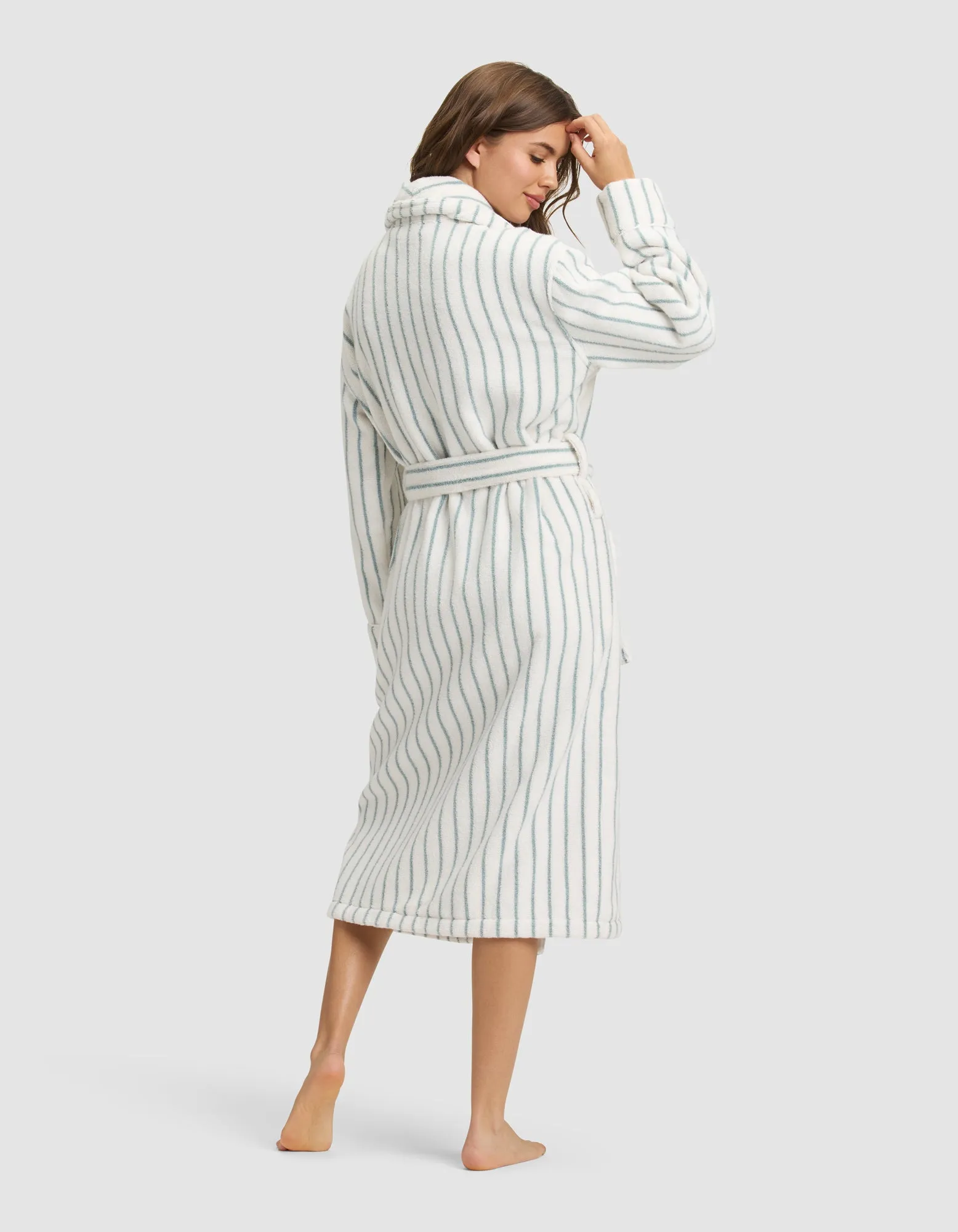 Striped Luxe Bath Robe