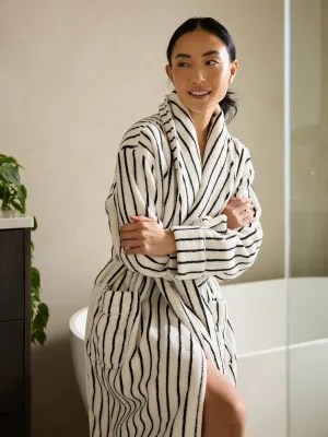 Striped Luxe Bath Robe