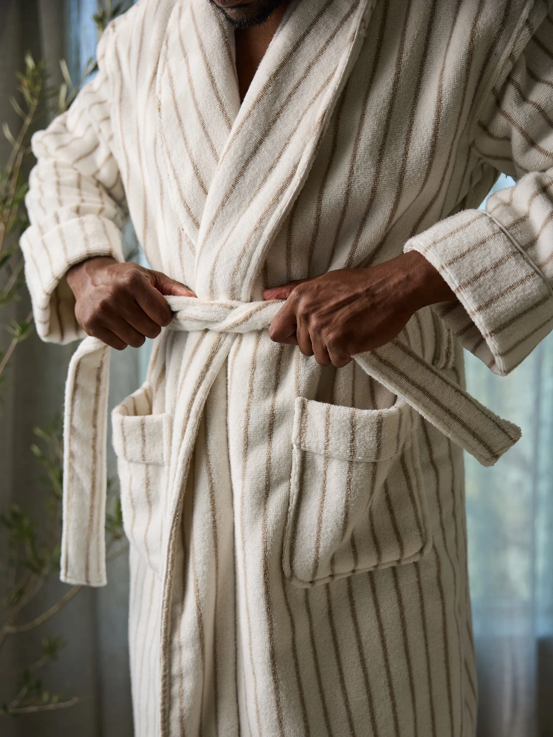 Striped Luxe Bath Robe