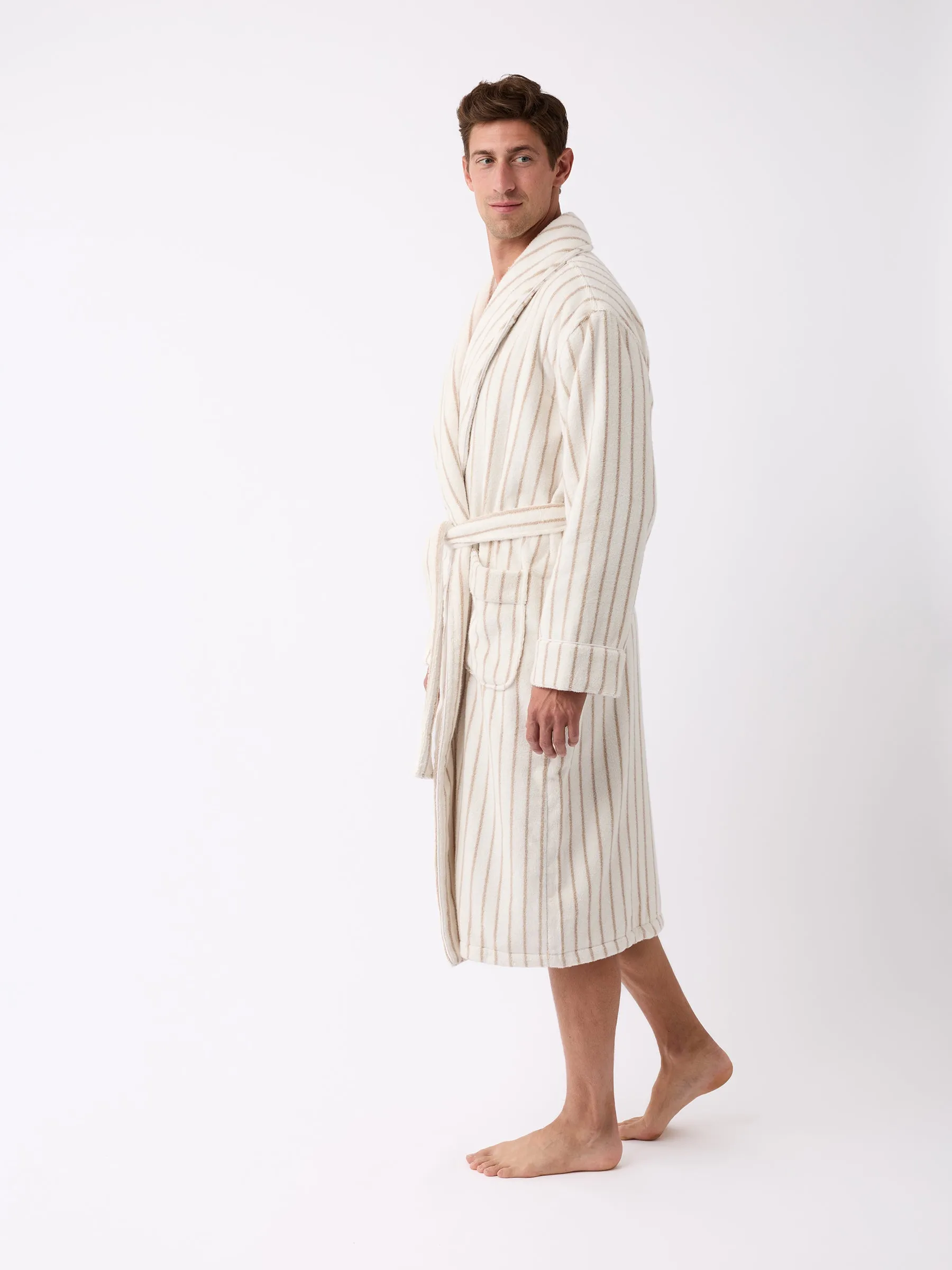 Striped Luxe Bath Robe