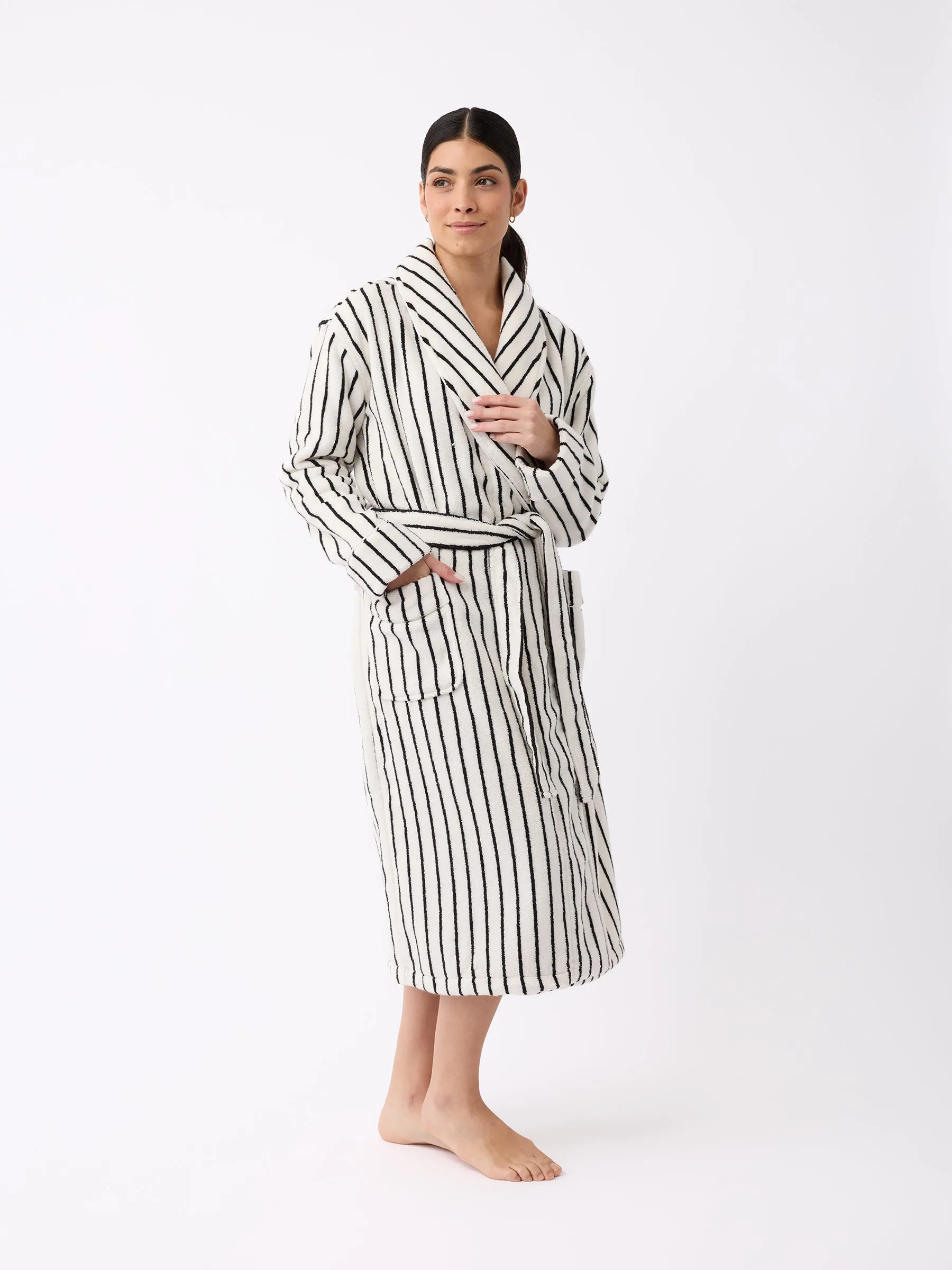 Striped Luxe Bath Robe