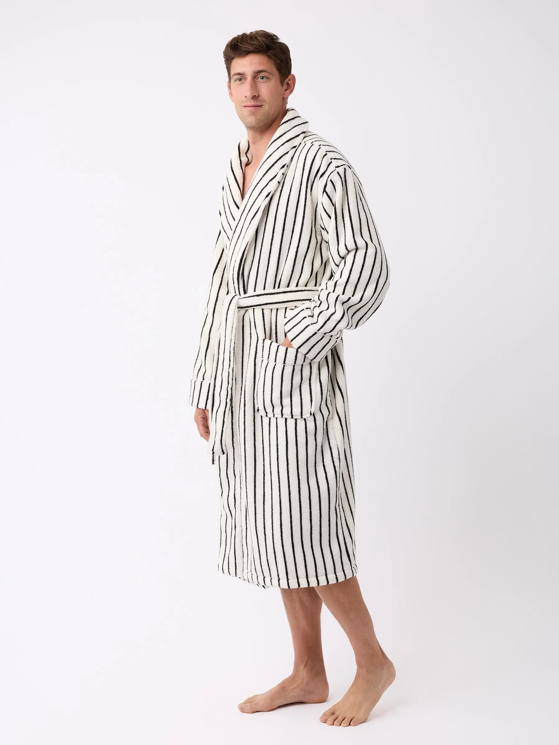 Striped Luxe Bath Robe