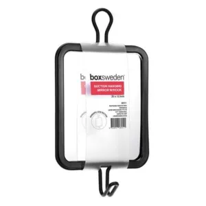 SUCTION HANGING MIRROR W/HOOK25X12.5CM