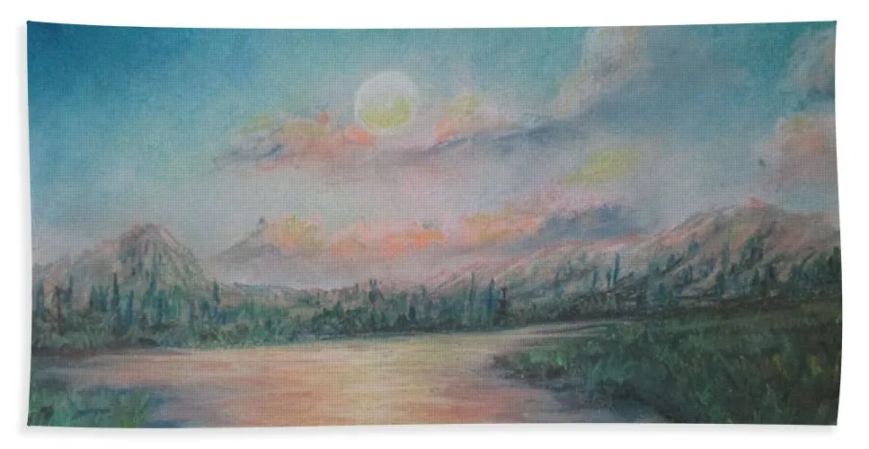 Sunset Dream Streams - Beach Towel