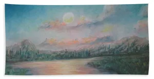 Sunset Dream Streams - Beach Towel