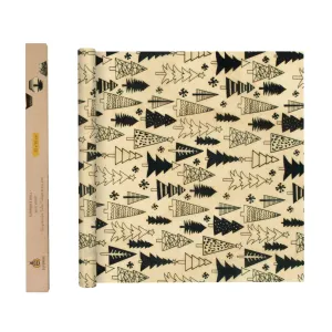 SUPERBEE Beeswax Wrap Roll XL, Reusable Beeswax Wrap for Food, Wrap Roll, Reusable Bees Wrap Paper for Wrapping Vegetables, Cheese Paper, Bowl Covers and Sandwich Wrapping Paper, Christmas - 35x13"
