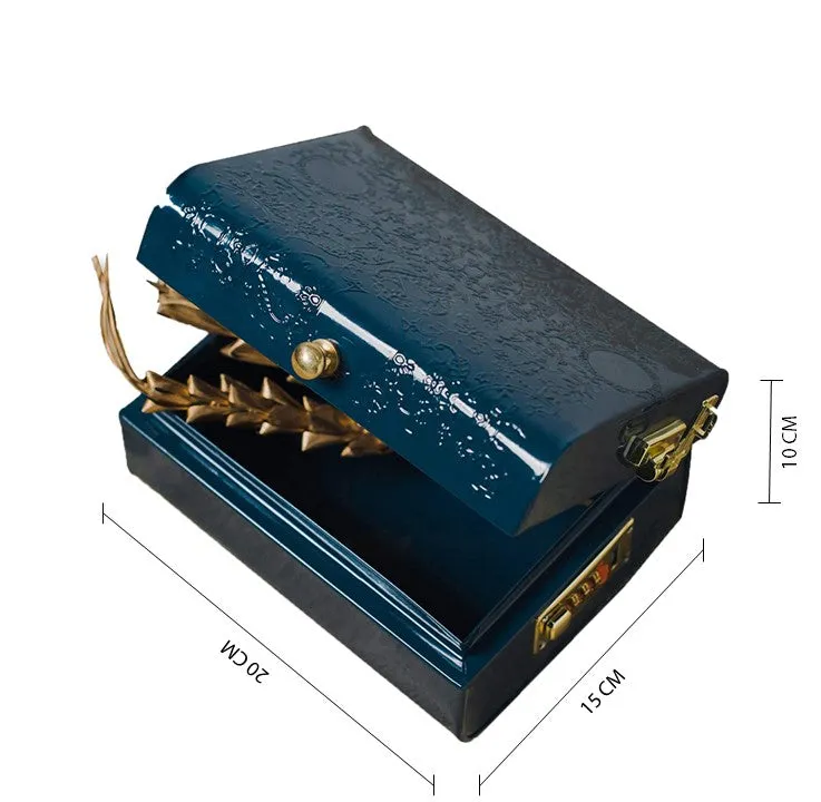 The Jal Trinket Trunk , Makeup & Accessory Box (Emerald Green)
