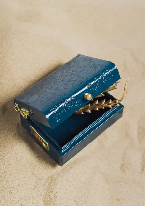 The Jal Trinket Trunk , Makeup & Accessory Box (Emerald Green)
