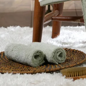 Tranquil Essence Cross Wise Anti-Bacterial, Anti-Fungal and Odour Resistant Green Towel Set 30X30
