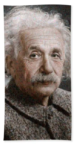 Tribute to Albert Einstein - Beach Towel