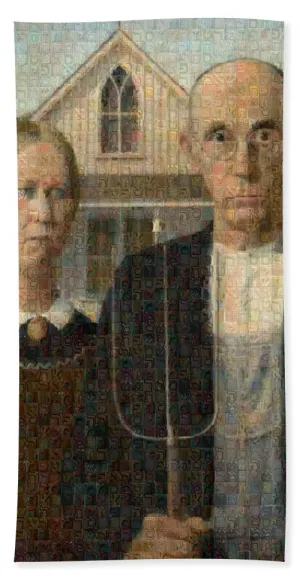Tribute to American Gothic - Bath Towel