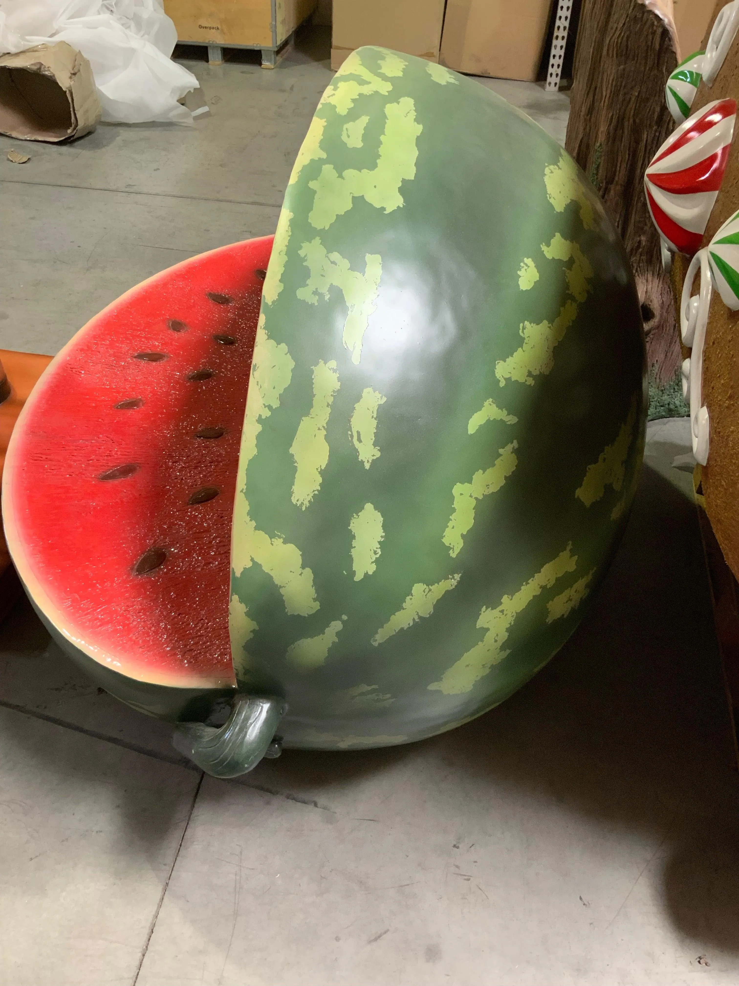 Watermelon Bench Life Size Statue