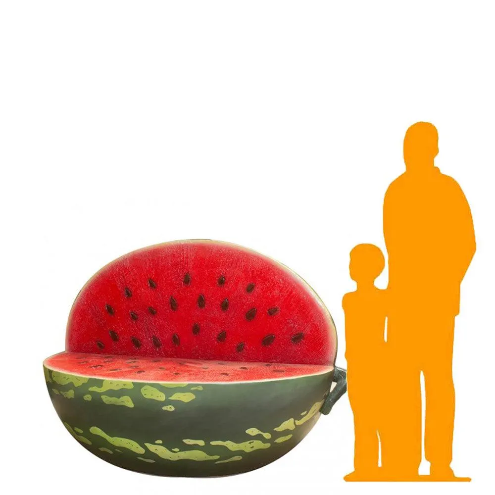 Watermelon Bench Life Size Statue