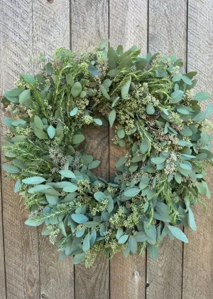 Winter Herb Holiday Wreath