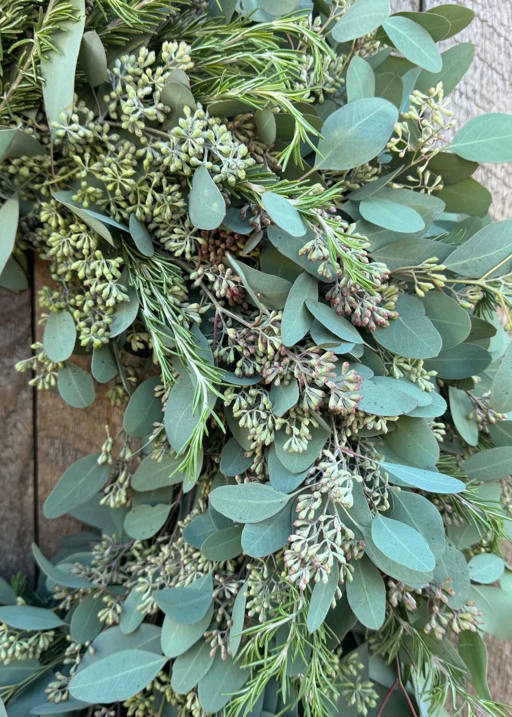 Winter Herb Holiday Wreath