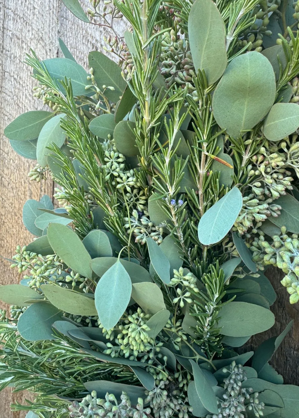 Winter Herb Holiday Wreath