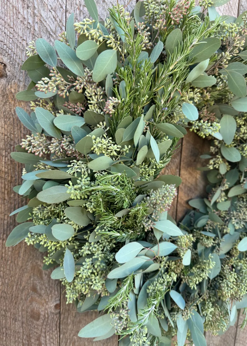 Winter Herb Holiday Wreath