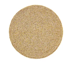 Wood - Natural Round Placemat (Set of 4)