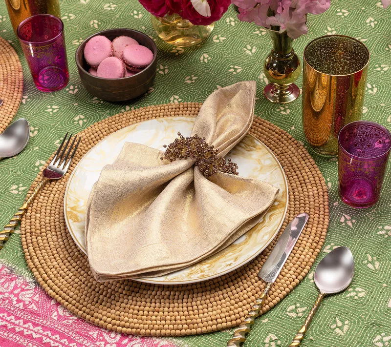 Wood - Natural Round Placemat (Set of 4)