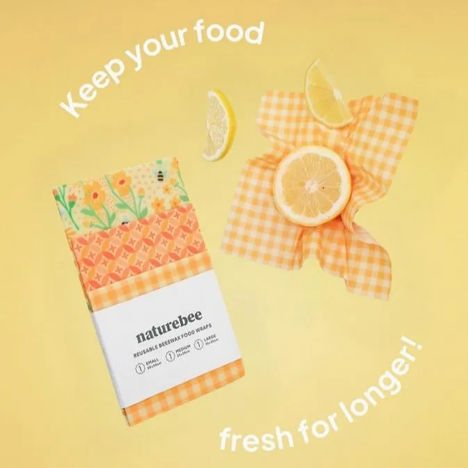 Yellow Beeswax Wrap Set